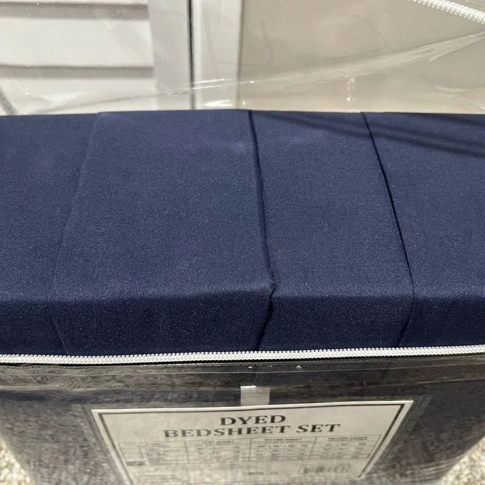 King 6 Piece Sheet Set Navy Blue 6400 Series Deep Pocket Soft Bedding